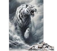 1000 Piece Animal Art Tiger Jigsaw Puzzle for Adult Teenagers Christmas Eve Gifts 1000pcs (75x50cm)