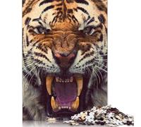1000 Piece Animal Art Tiger Jigsaw Puzzles for Adult Puzzle Jigsaws for Adults Age 14+ 1000pcs (75x50cm)