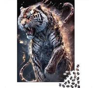 1000 Piece Animal Art Tiger Jigsaw Puzzles for Adult Teenagers Paper Puzzles For Family Fun & Game Night 1000pcs (38x26cm)