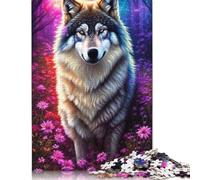 1000 Piece Animal Art Wolf Jigsaw Puzzle for Adult Teenagers Jigsaw Puzzle For Family Fun & Game Night 1000pcs (75x50cm)
