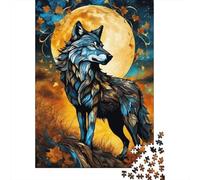 1000 Piece Animal Art Wolf Jigsaw Puzzles for Adult Puzzle Jigsaws for Adults Age 14+ 1000pcs (38x26cm)