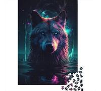1000 Piece Animal Art Wolf Jigsaw Puzzles for Adult Teenagers Paper Puzzles For Family Fun & Game Night 1000pcs (38x26cm)