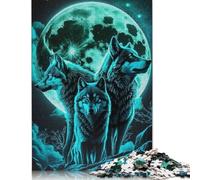 1000 Piece Animal Art Wolf Jigsaw Puzzles for Adults Paper Puzzle for Adults And Teenager Educational Puzzle 1000pcs (38x26cm)