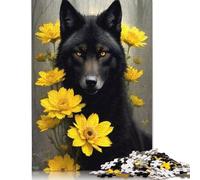 1000 Piece Animal Art Wolf Jigsaw Puzzlesfor Adults Wooden Puzzle Jigsaws for Adults For Family Fun & Game Night 1000pcs (75x50cm)