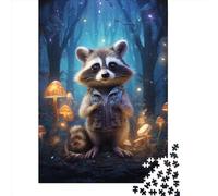1000 Piece Animal Civet Cat Jigsaw Puzzles for Adults Puzzle Adult Jigsaw Puzzle Home Decoration Puzzle Toys 1000pcs (75x50cm)