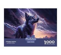 1000 Piece Animal Husky Dog Square Puzzle for Adults Wooden Puzzles Educational Puzzle Family Game 1000pcs (75x50cm)