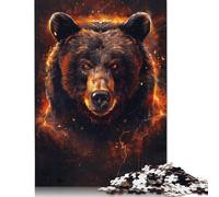 1000 Piece Animal Majestic Bear Jigsaw Puzzle for Adult Teenagers Wooden Puzzles for Adults & Teenager Funny Jigsaw Puzzles 1000pcs (75x50cm)