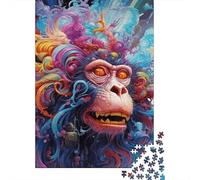 1000 Piece Animal Monkey Adult Puzzles Paper Puzzle for Adults Educational Game Challenge Toy 1000pcs (38x26cm)