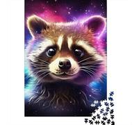 1000 Piece Animal Raccoons Jigsaw Puzzle for Adult Teenagers Christmas Eve Gifts 1000pcs (38x26cm)