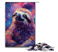 1000 Piece Animal Sloth Jigsaw for Kids Wooden Puzzles Home Art Decor 1000PCS(75x50cm)