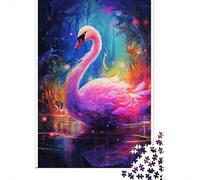 1000 Piece Animal Swan Jigsaw Puzzles for Adults Wooden Puzzle for Adults And Teenager Educational Puzzle 1000pcs (75x50cm)