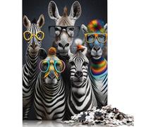 1000 Piece Animal Zebra Jigsaw Puzzle for Adult Teenagers Paper Puzzle Christmas Eve Gifts 1000pcs (38x26cm)