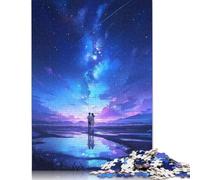 1000 Piece Anime Galactic Gaze Jigsaw Puzzles, for Adults & Wooden Puzzles Educational Games For Kids 1000pcs (75x50cm)