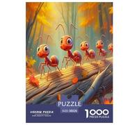 1000 Piece Ant Jigsaw Puzzles for Adults Gifts Family Challenging Toys Home Decoration Cute Insects Jigsaw Puzzle for Women Men Adult 38x26cm/1000pcs