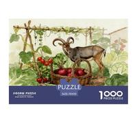 1000 Piece Antelope Jigsaw Puzzle for Adults Kids - Challenging Game, Vegetable Garden Puzzles, Decoration Gifts 70x50cm/1000pcs