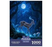 1000 Piece Antelope Jigsaw Puzzles for Adults Kids Challenge Toy Family Game Home Decoration Antelope Forest Puzzles Gifts 70x50cm/1000pcs