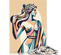 1000 Piece Aphrodite Goddess of Love Square Puzzles for Adults, Wooden Puzzles Family Entertainment Toys 1000pcs (75x50cm)