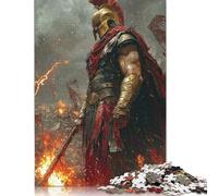 1000 Piece Ares, God of War - Bringer of Battle And Divine Fury Jigsaw Puzzlesfor Adults Wood Puzzles Wooden Puzzles for Adults& Teenagers Age 12 Years Up 1000pcs (75x50cm)