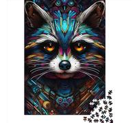 1000 Piece Art Animal Civet Cat Jigsaw Puzzles for Adult Teenagers Paper Puzzles Sustainable Puzzle for Adults | Games 1000pcs (38x26cm)