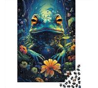1000 Piece Art Animal Frog Jigsaw Puzzles for Adult Puzzle Jigsaws for Adults Age 14+ 1000pcs (75x50cm)