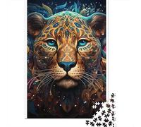 1000 Piece Art Animal Leopard Jigsaw Puzzles for Adult Puzzle Jigsaws for Adults Age 14+ 1000pcs (75x50cm)