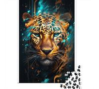 1000 Piece Art Animal Leopard Jigsaw Puzzles for Adults Paper Puzzle for Adults And Teenager Educational Puzzle 1000pcs (38x26cm)