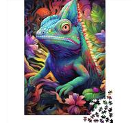 1000 Piece Art Animal Lizard Adult Puzzles Paper Puzzle for Adults Educational Game Challenge Toy 1000pcs (38x26cm)