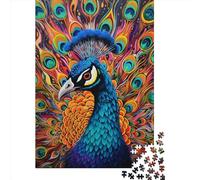 1000 Piece Art Animal Peacock Jigsaw Puzzle for Adult Teenagers Paper Learning Educational Toys 1000pcs (38x26cm)