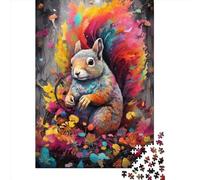 1000 Piece Art Animal Squirrel Jigsaw Puzzles for Adult Puzzle Jigsaws for Adults Age 14+ 1000pcs (75x50cm)