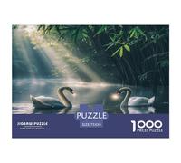 1000 Piece Art Animal Swan Puzzles for Wooden Puzzles Educational Game for Adult 1000pcs (75x50cm)