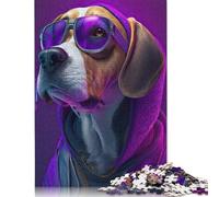 1000 Piece Art Beagle Hip Hop-styles Jigsaw Puzzle for Adult Teenagers Christmas Eve Gifts 1000pcs (75x50cm)
