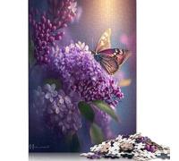 1000 Piece Art Butterfly Jigsaw Puzzles for Adult Teenagers Wooden Puzzles For Family Fun & Game Night 1000pcs (75x50cm)