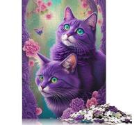 1000 Piece Art Cat Jigsaw Puzzles for Adults Paper Puzzle for Adults And Teenager Educational Puzzle 1000pcs (38x26cm)