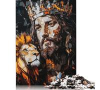 1000 Piece Art Christian Jesus Creative Square Jigsaw Puzzles for Adults And Wooden Puzzles Toy Intellectual Game 1000pcs (75x50cm)