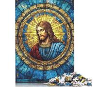 1000 Piece Art Christian Jesus Jigsaw Puzzle for Adult Teenagers Wood Jigsaw Puzzles Educational Game Challenge Toy Birthday Gifts 1000pcs (75x50cm)