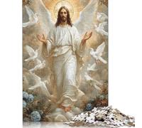 1000 Piece Art Christian Jesus Jigsaw Puzzles for Adults Jigsaw Puzzles Educational Game Challenge Toy 1000pcs (75x50cm)
