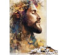 1000 Piece Art Christian Jesus Jigsaw Puzzles for Adults Wooden Puzzle for Adults And Teenager Educational Puzzle 1000pcs (75x50cm)