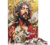 1000 Piece Art Christian Jesus Jigsaw Puzzles for Adults Wooden Puzzles for Teenagers Gifts Unique Home Decor And Gifts 1000pcs (75x50cm)