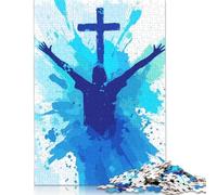 1000 Piece Art Christian Jesus Jigsaw Puzzles for Adults Wooden Puzzles for Teenagers Gifts Unique Home Decor And Gifts 1000pcs (75x50cm)