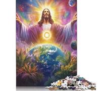 1000 Piece Art Christian Jesus Jigsaw Puzzles for Adults Wooden Puzzles for Teenagers Gifts Unique Home Decor And Gifts 1000pcs (75x50cm)
