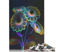 1000 Piece Art Flowers Jigsaw Puzzle for Adult Teenagers Wooden Puzzle Christmas Eve Gifts 1000pcs (75x50cm)