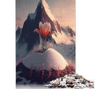 1000 Piece Art Flowers Jigsaw Puzzle for Adult Teenagers Wooden Puzzle Christmas Eve Gifts 1000pcs (75x50cm)
