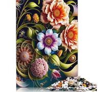 1000 Piece Art Flowers Jigsaw Puzzles for Adults Puzzles for Adults Puzzles Unique Home Decor And Gifts 1000pcs (75x50cm)