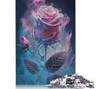 1000 Piece Art Flowers Jigsaw Puzzlesfor Adults Wooden Puzzle Jigsaws for Adults For Family Fun & Game Night 1000pcs (75x50cm)