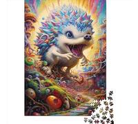 1000 Piece Art Hedgehog Jigsaw Puzzle for Adult Teenagers Wooden Puzzle Christmas Eve Gifts 1000pcs (75x50cm)