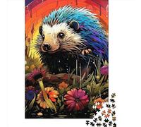 1000 Piece Art Hedgehog Jigsaw Puzzles for Adults Puzzle Adult Jigsaw Puzzle Home Decoration Puzzle Toys 1000pcs (38x26cm)
