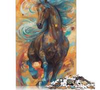 1000 Piece Art Horse Jigsaw Puzzles for Adult Puzzle Jigsaws for Adults Age 14+ 1000pcs (38x26cm)