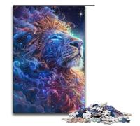1000 Piece Art Lions Puzzles Gifts Jigsaw Puzzles for Adults Christmas Wishlist with Santa Claus for Teenager Age 14 Up 1000 PCS(38x26cm)