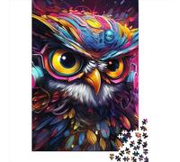 1000 Piece Art Owl Animals Jigsaw Puzzle for Adult Teenagers Wooden Learning Educational Toys 1000pcs (75x50cm)