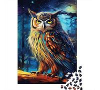 1000 Piece Art Owl Animals Jigsaw Puzzles for Adults Jigsaw Puzzles Educational Game Challenge Toy 1000pcs (38x26cm)